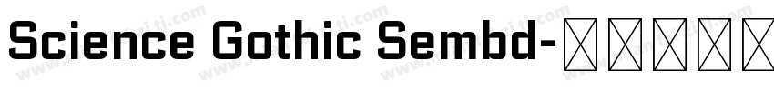 Science Gothic Sembd字体转换